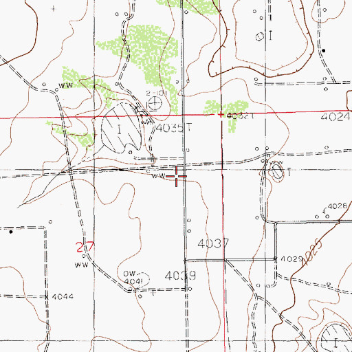 Topographic Map of 13493 Water Well, NM