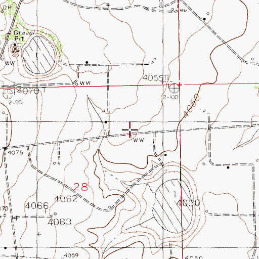 Topographic Map of 10212 Water Well, NM
