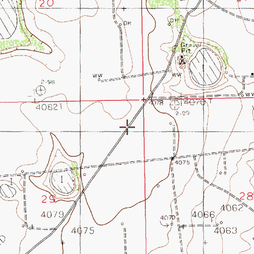 Topographic Map of 13492 Water Well, NM
