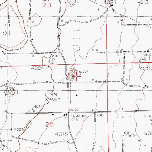 Topographic Map of 11313 Water Well, NM