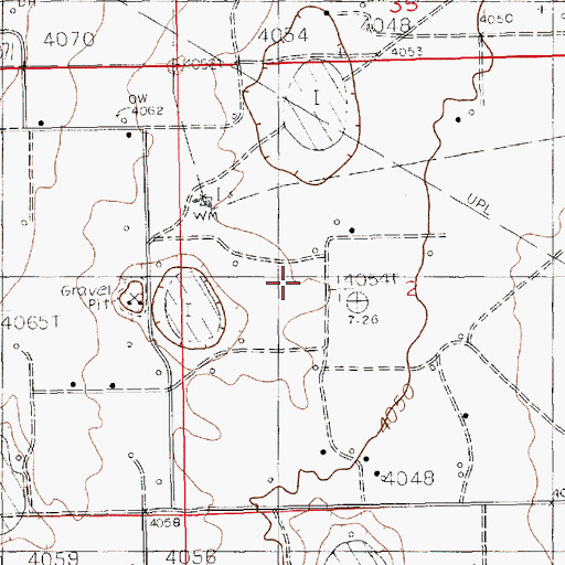 Topographic Map of 11301 Water Well, NM
