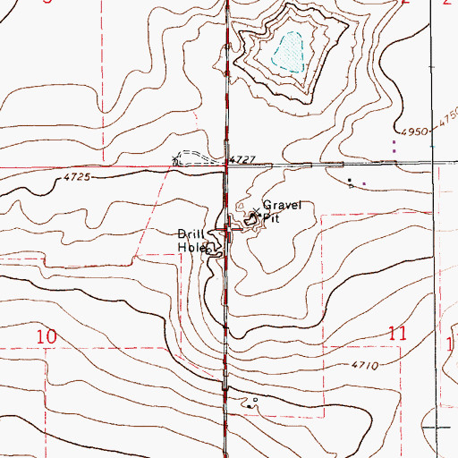 Topographic Map of 10263 Water Well, NM