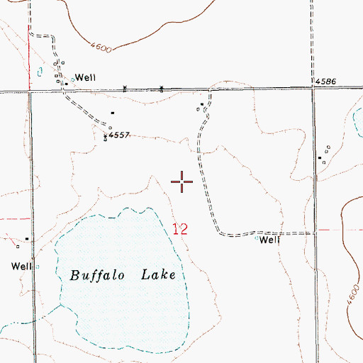 Topographic Map of 10200 Water Well, NM