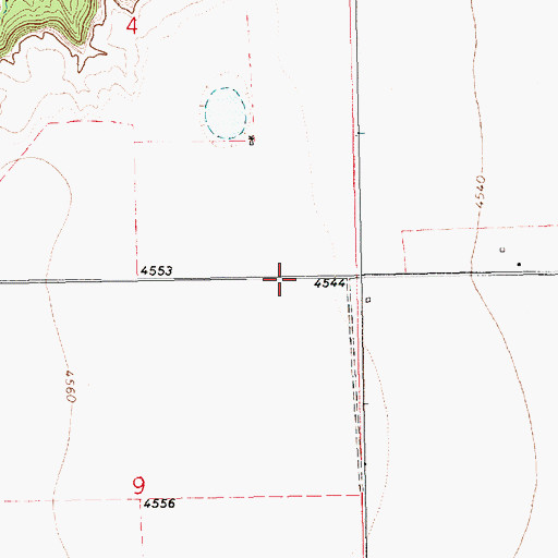 Topographic Map of 10205 Water Well, NM