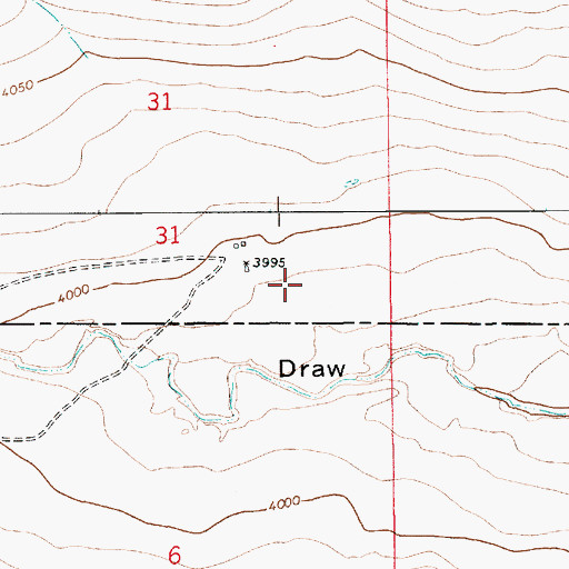 Topographic Map of 10382 Water Well, NM