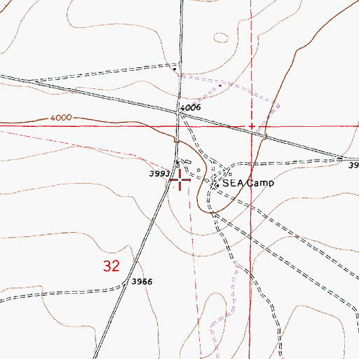 Topographic Map of 10785 Water Well, NM