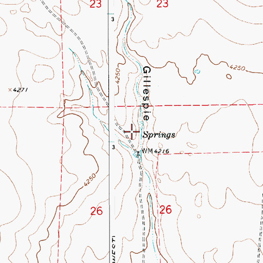 Topographic Map of 10848 Water Well, NM