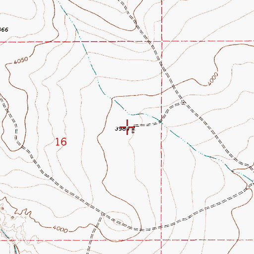 Topographic Map of 10025 Water Well, NM