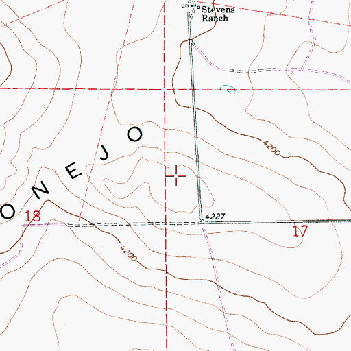 Topographic Map of 10013 Water Well, NM