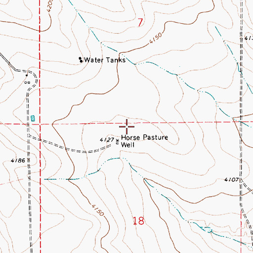 Topographic Map of 10026 Water Well, NM