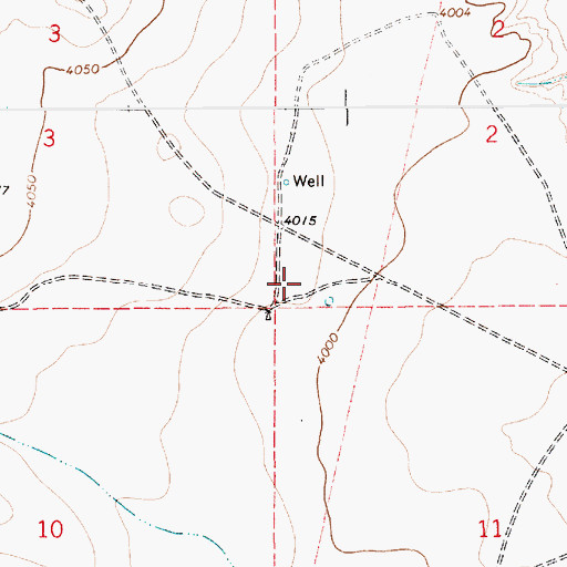Topographic Map of 10020 Water Well, NM