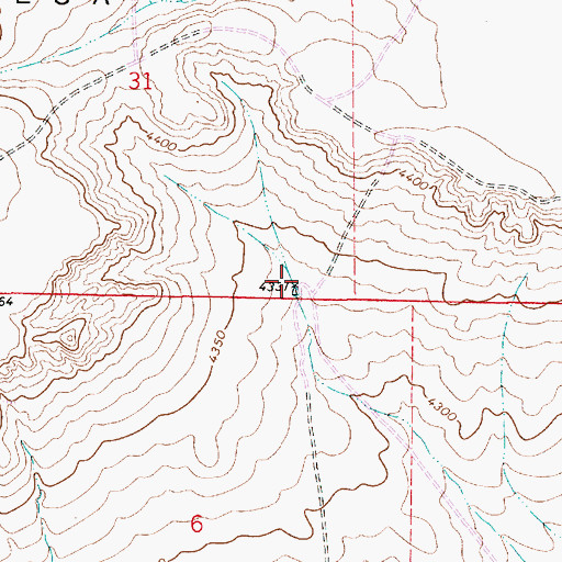 Topographic Map of 10078 Water Well, NM