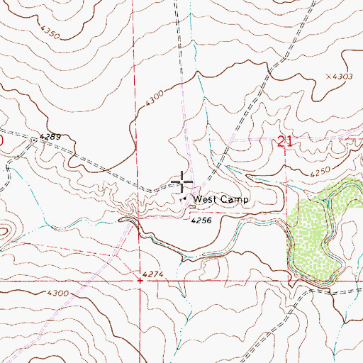 Topographic Map of 10076 Water Well, NM