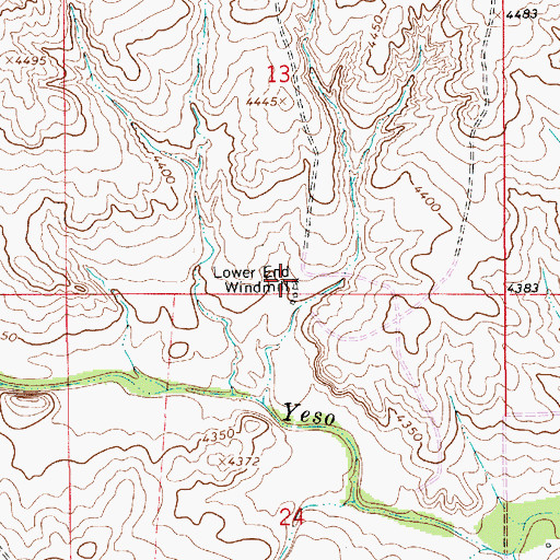 Topographic Map of 10879 Water Well, NM