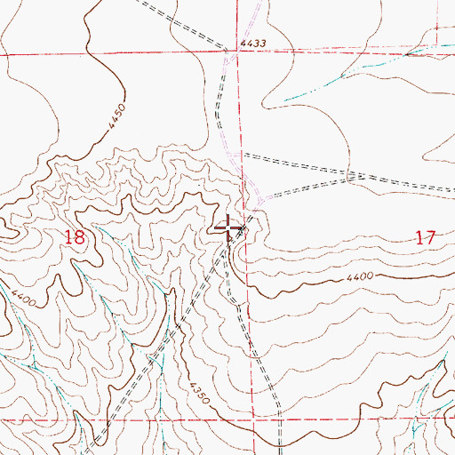 Topographic Map of 10075 Water Well, NM
