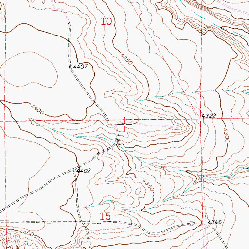 Topographic Map of 10073 Water Well, NM