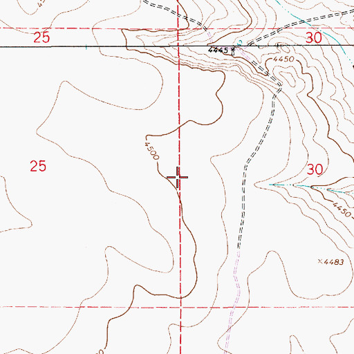 Topographic Map of 10159 Water Well, NM