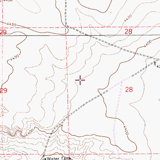 Topographic Map of 10161 Water Well, NM
