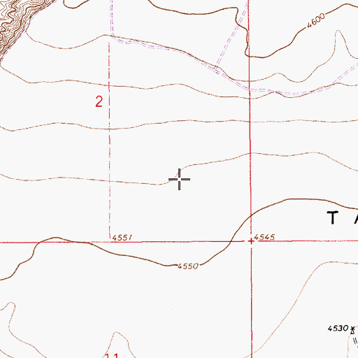 Topographic Map of 10319 Water Well, NM