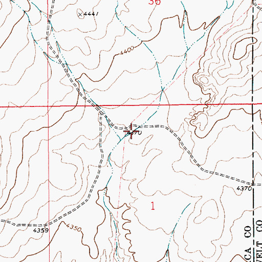 Topographic Map of 10339 Water Well, NM