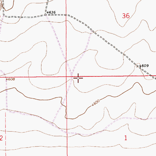 Topographic Map of 10318 Water Well, NM