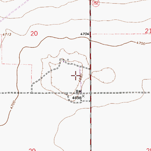 Topographic Map of 10566 Water Well, NM