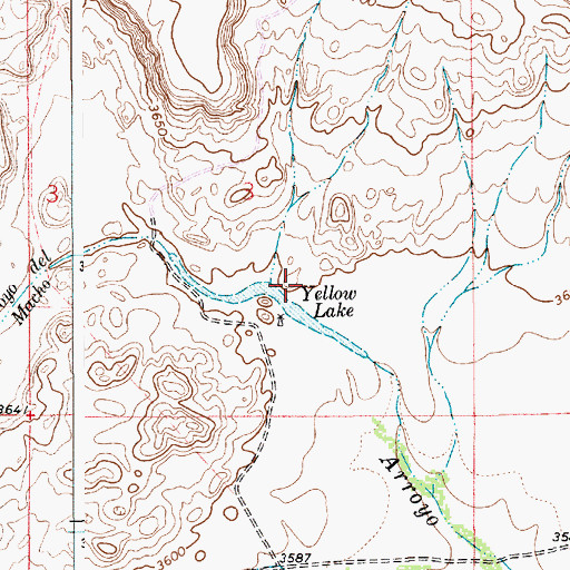 Topographic Map of 10772 Water Well, NM