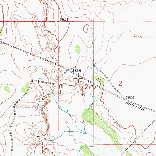 Topographic Map of 10797 Water Well, NM