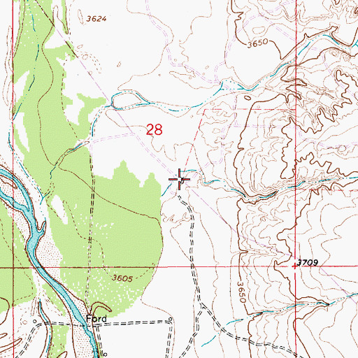 Topographic Map of 10696 Water Well, NM