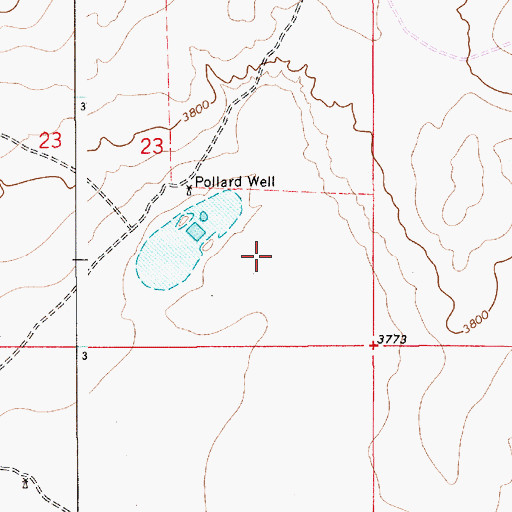 Topographic Map of 10744 Water Well, NM