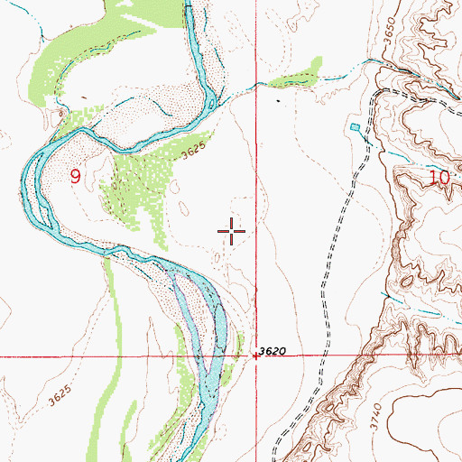 Topographic Map of 10691 Water Well, NM
