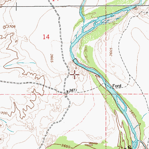 Topographic Map of 10687 Water Well, NM