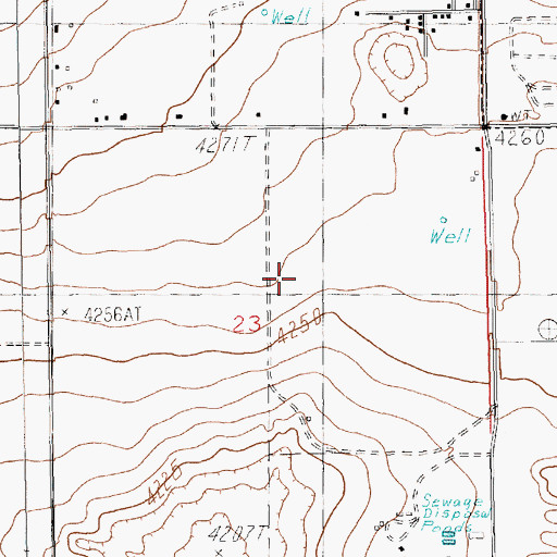 Topographic Map of 10561 Water Well, NM