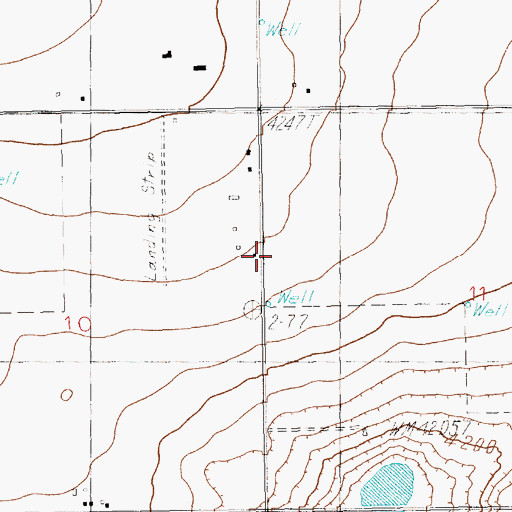 Topographic Map of 10035 Water Well, NM