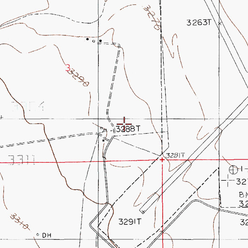 Topographic Map of 10260 Water Well, NM