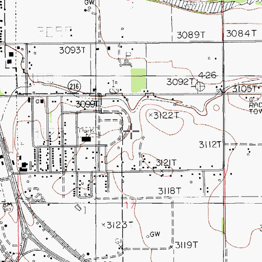 Topographic Map of 10231 Water Well, NM