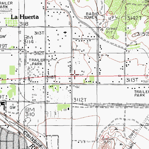 Topographic Map of 10206 Water Well, NM