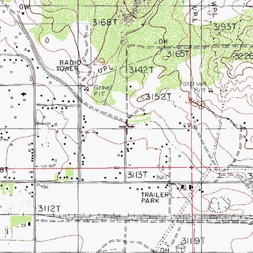 Topographic Map of 10198 Water Well, NM