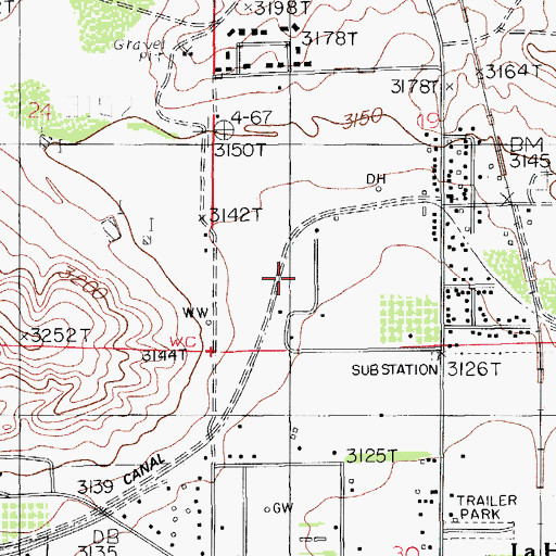 Topographic Map of 10196 Water Well, NM