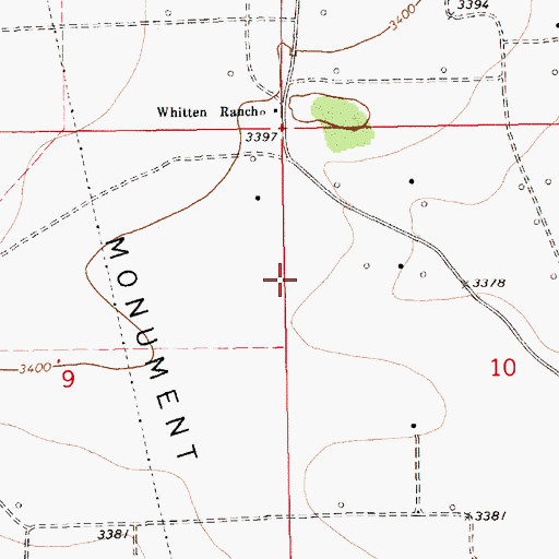 Topographic Map of 10584 Water Well, NM