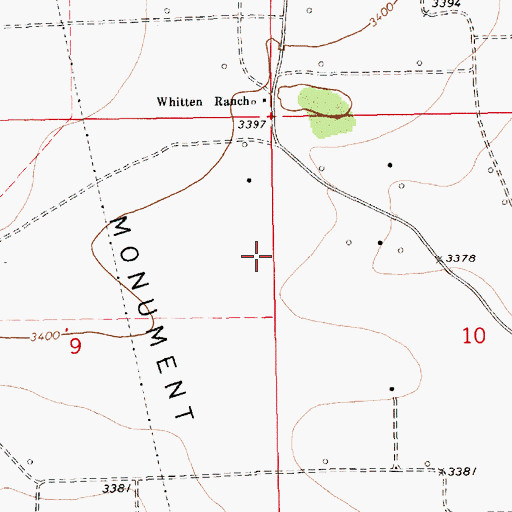 Topographic Map of 10585 Water Well, NM