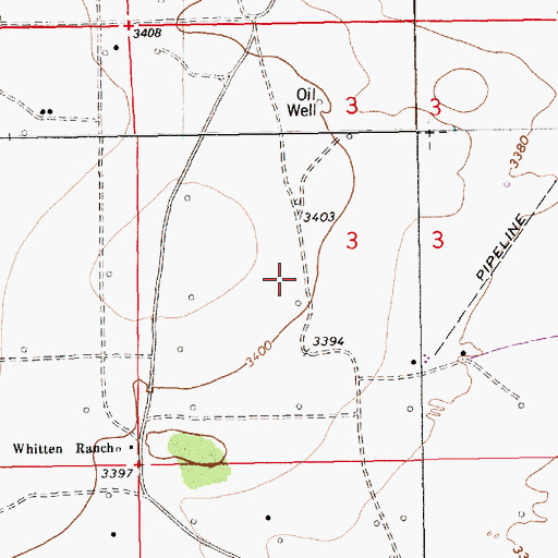 Topographic Map of 10581 Water Well, NM