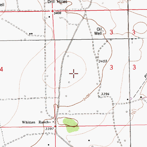 Topographic Map of 10580 Water Well, NM