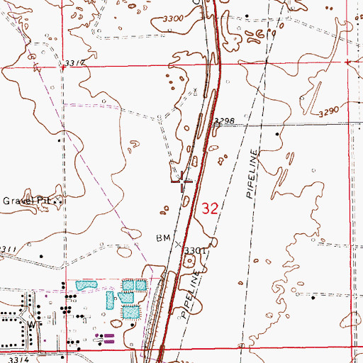 Topographic Map of 10546 Water Well, NM