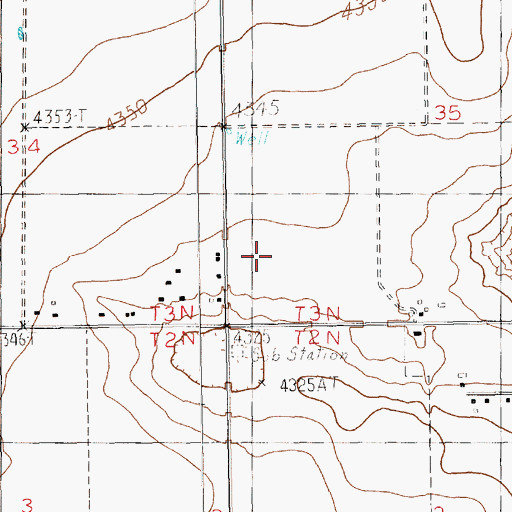 Topographic Map of 10061 Water Well, NM
