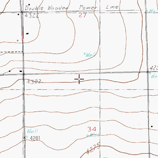 Topographic Map of 10938 Water Well, NM