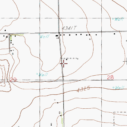 Topographic Map of 10065 Water Well, NM