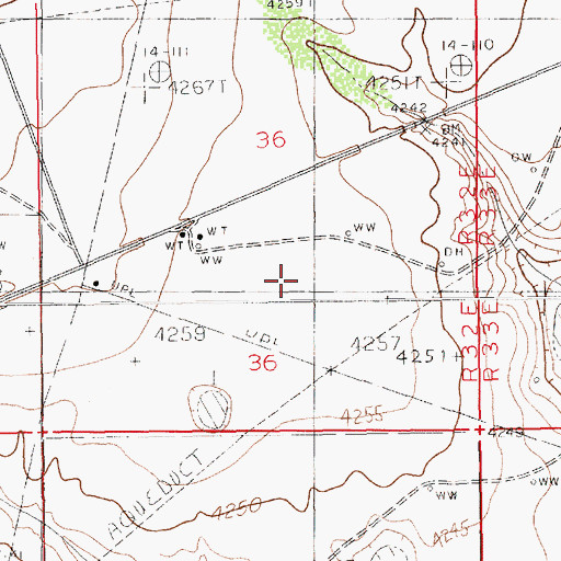 Topographic Map of 11064 Water Well, NM