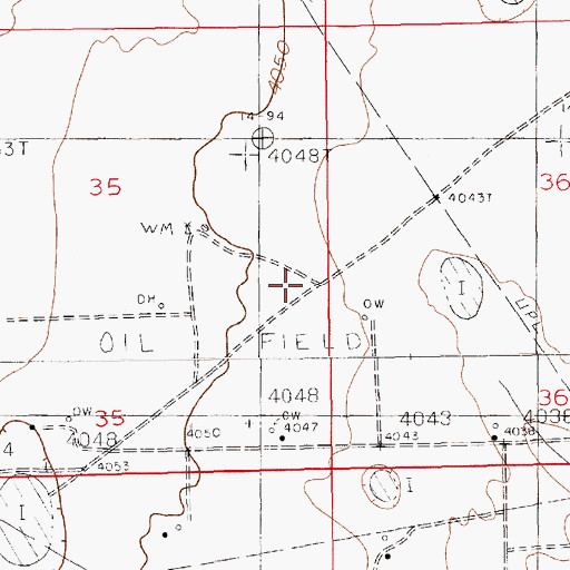 Topographic Map of 12860 Water Well, NM