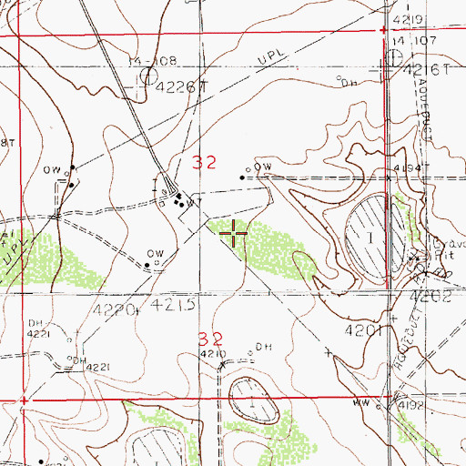 Topographic Map of 11074 Water Well, NM
